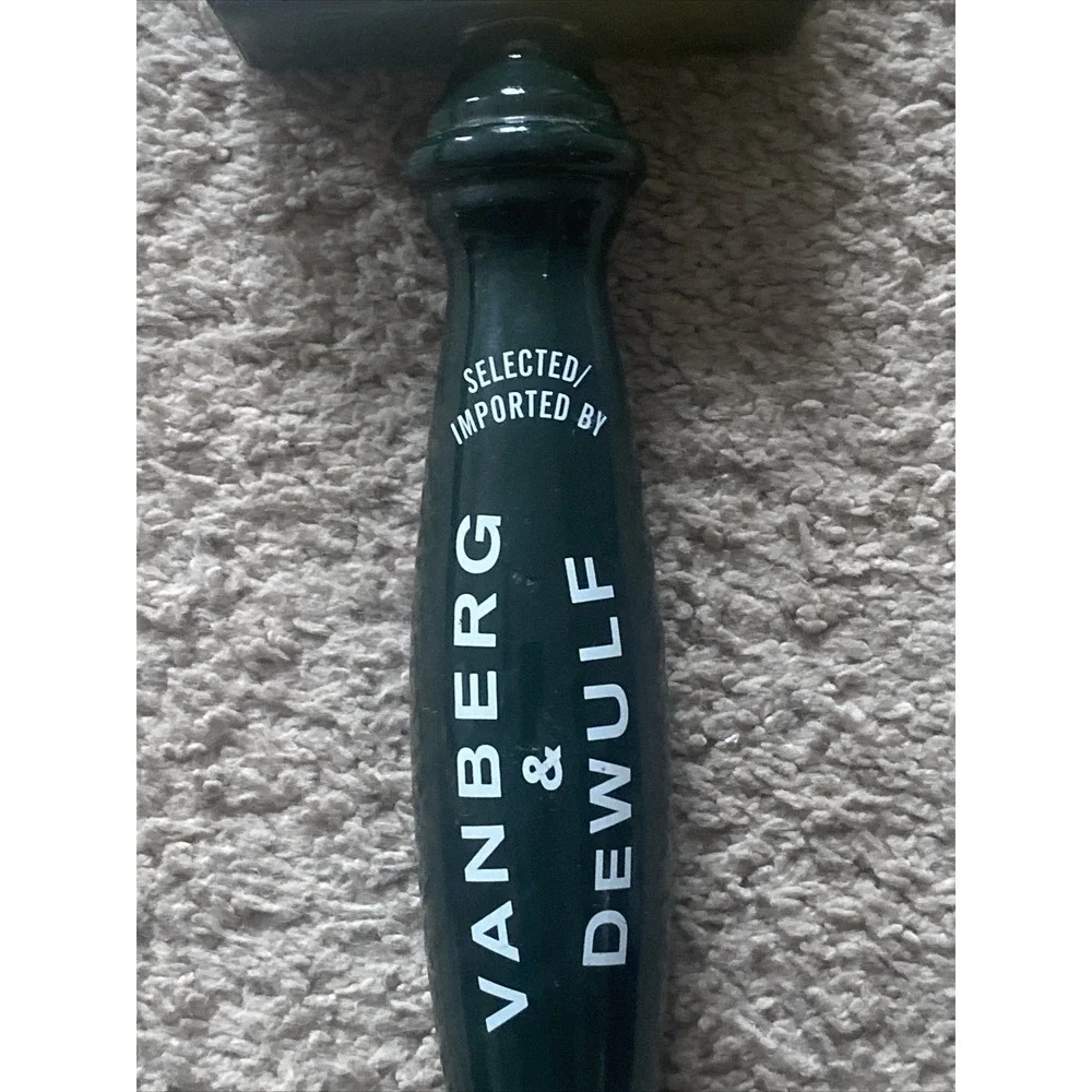 Beer Tap Handle Vanberg & Dewulf Belgian Farmhouse Ale Green Rare Square
